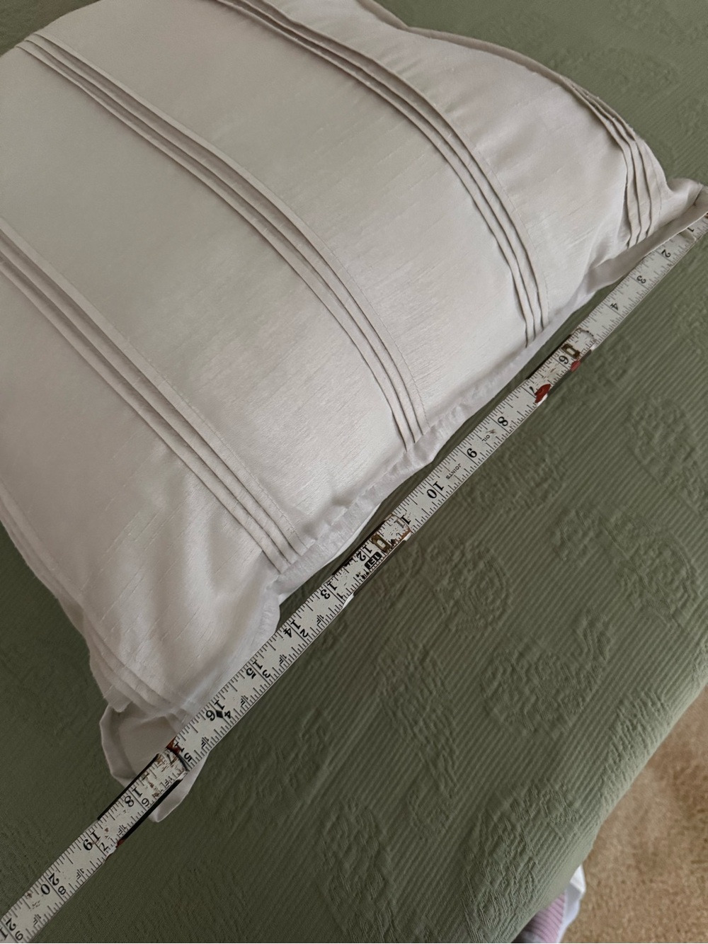 Neutral Cream Stripe Decorative Throw Pillow - Unbranded - Picture 4 of 5